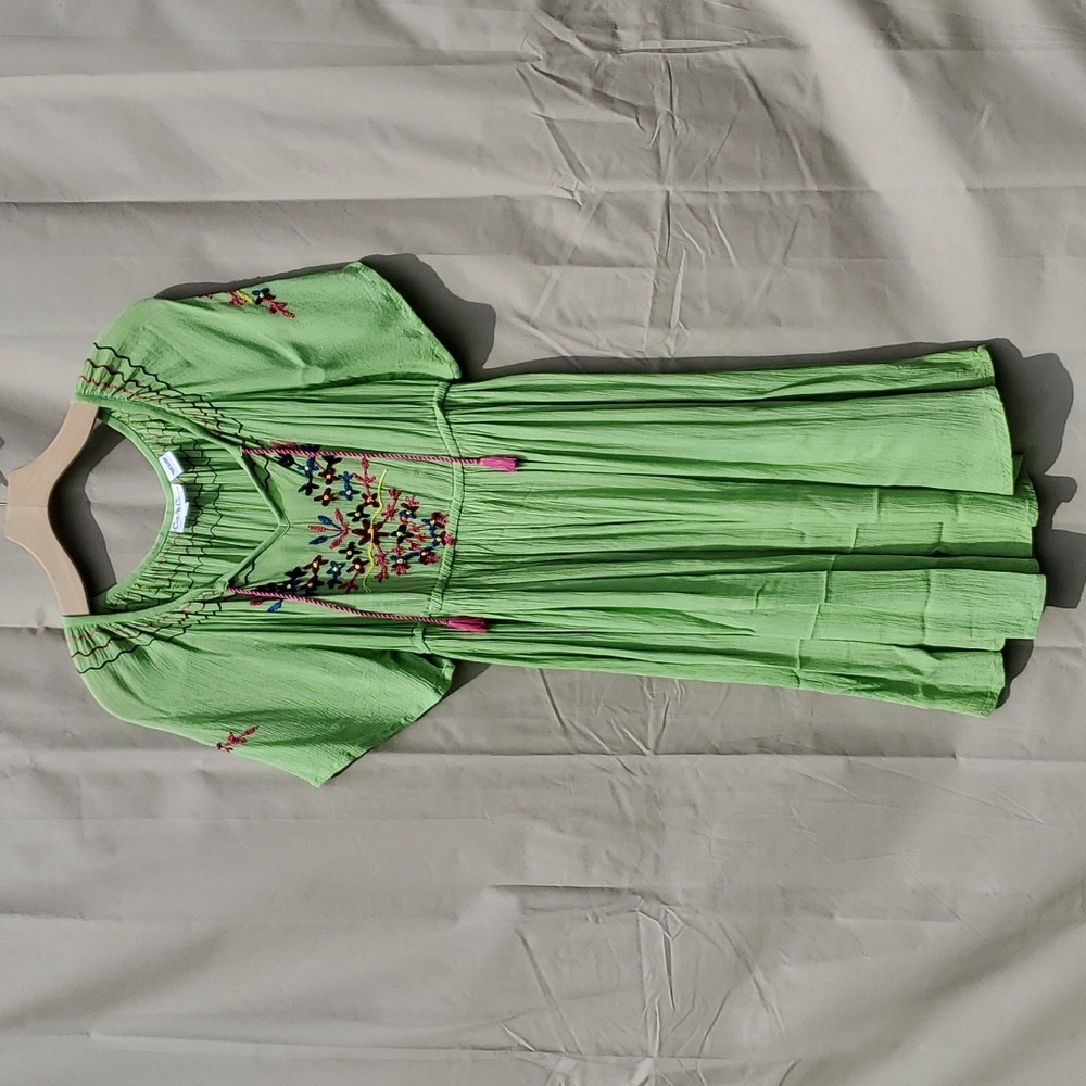 Spring Fresh Embroidered Dress